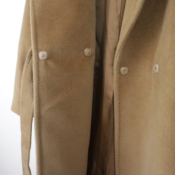 NWT Max Mara Studio Asti Virgin Wool Coat Camel US 12 - Picture 6 of 15